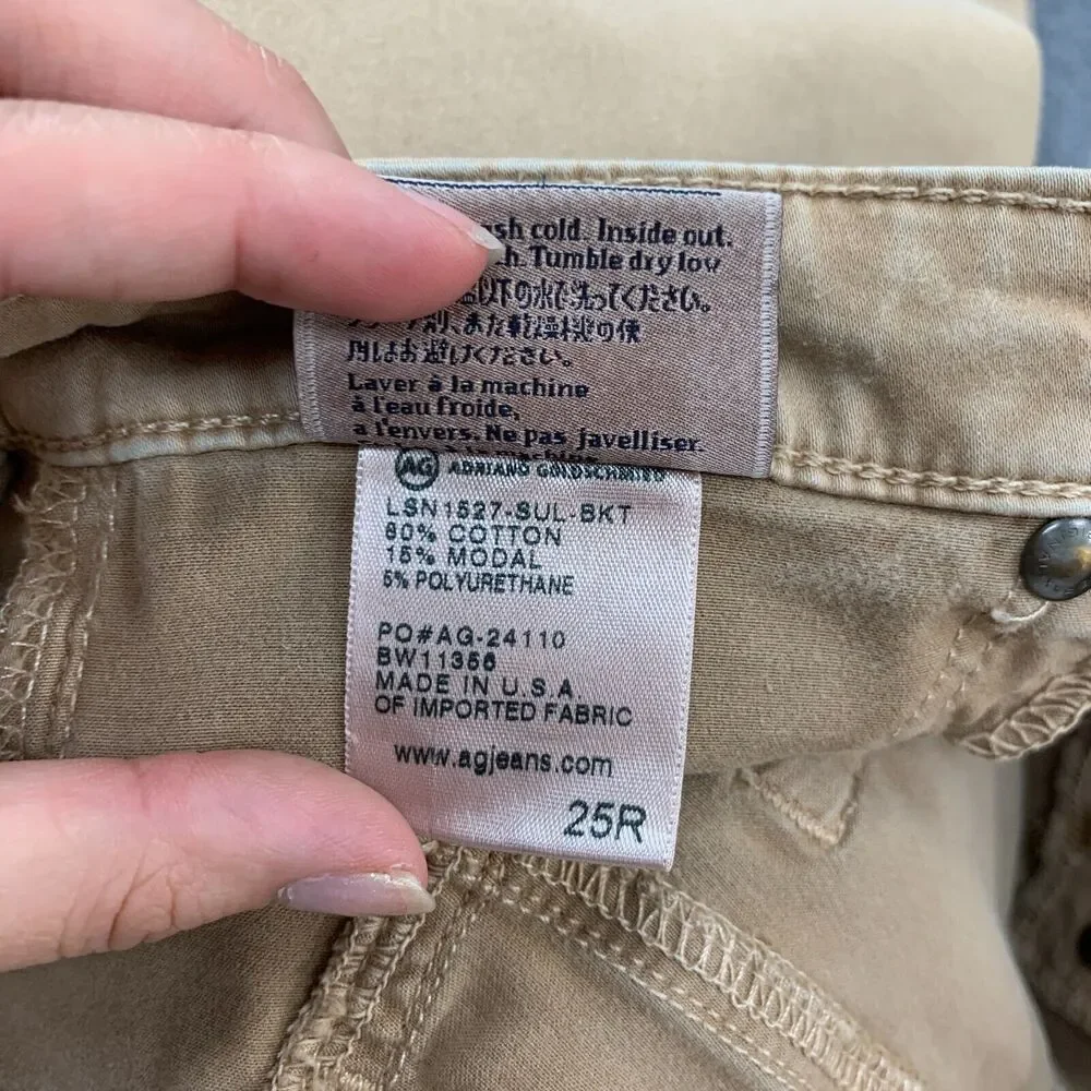 AG Adriano Goldschmied The Zip Up Legging Ankle Pants 25 Skinny Low Rise *READ - Picture 14 of 16